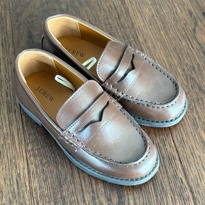 J. Crew Kids Classic Brown Loafers Dress Shoes - Size 1